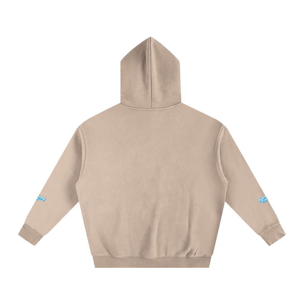 Disco Frenchie Fluro Fleeced Hoodie