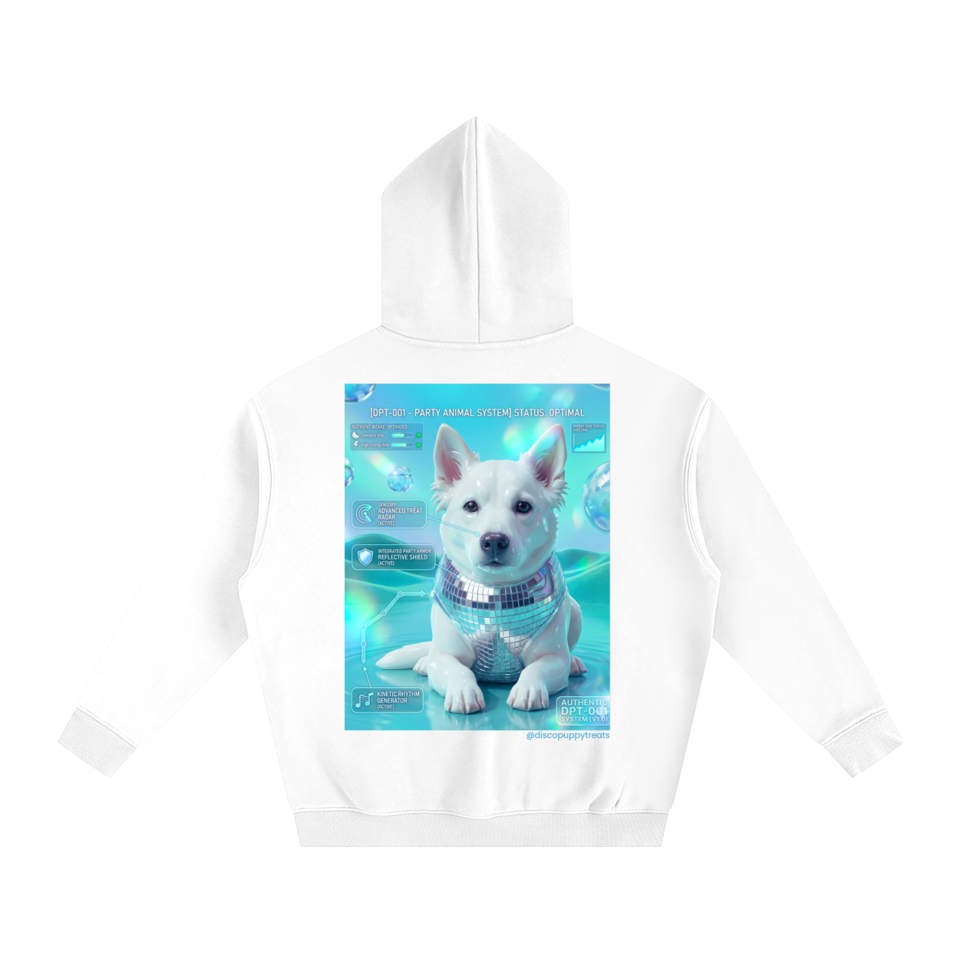 Disco Puppy Treats  Frutiger Aero Hoodie