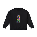 Disco Frenchie Fluro Kids' Crewneck Sweatshirt