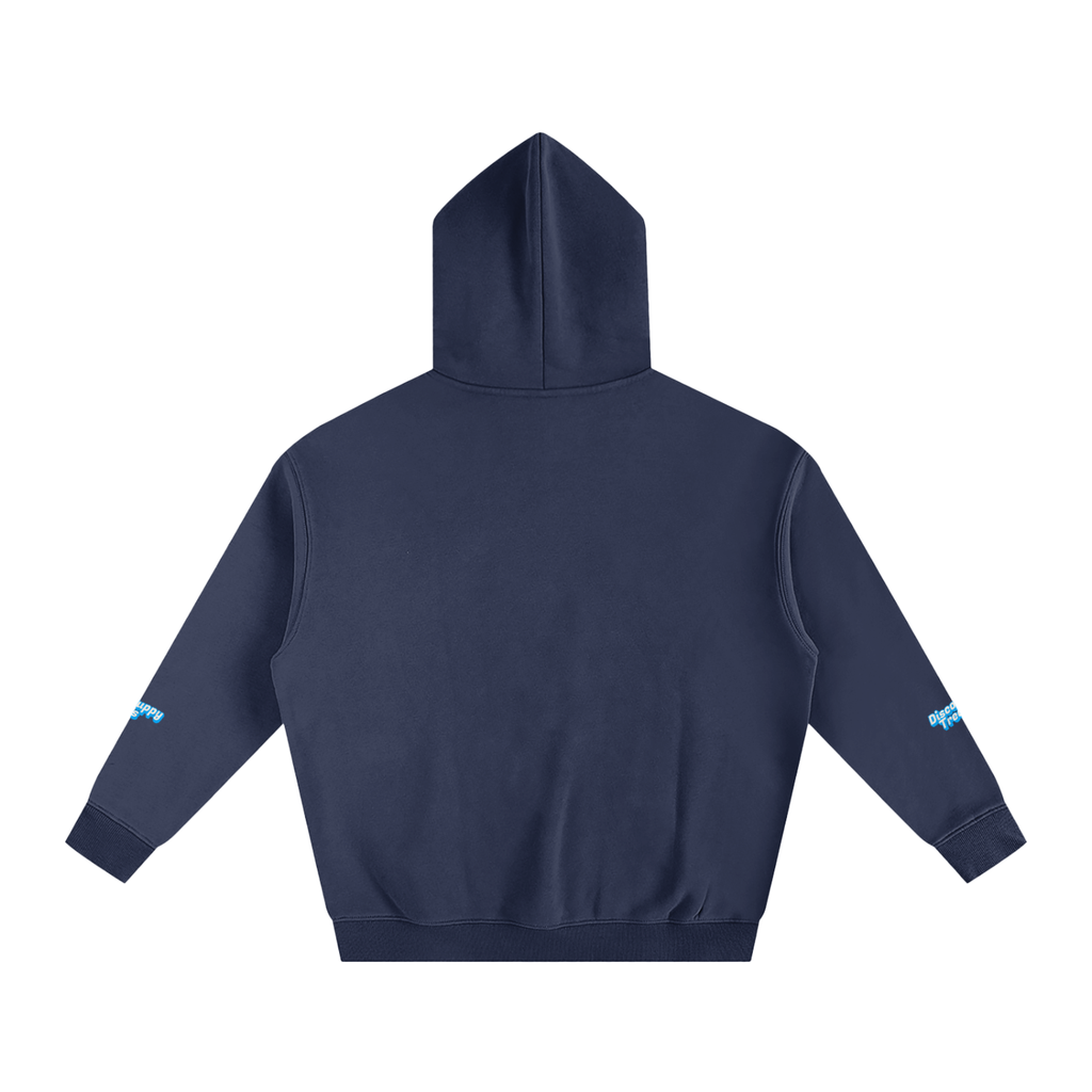 Disco Frenchie Fluro Fleeced Hoodie
