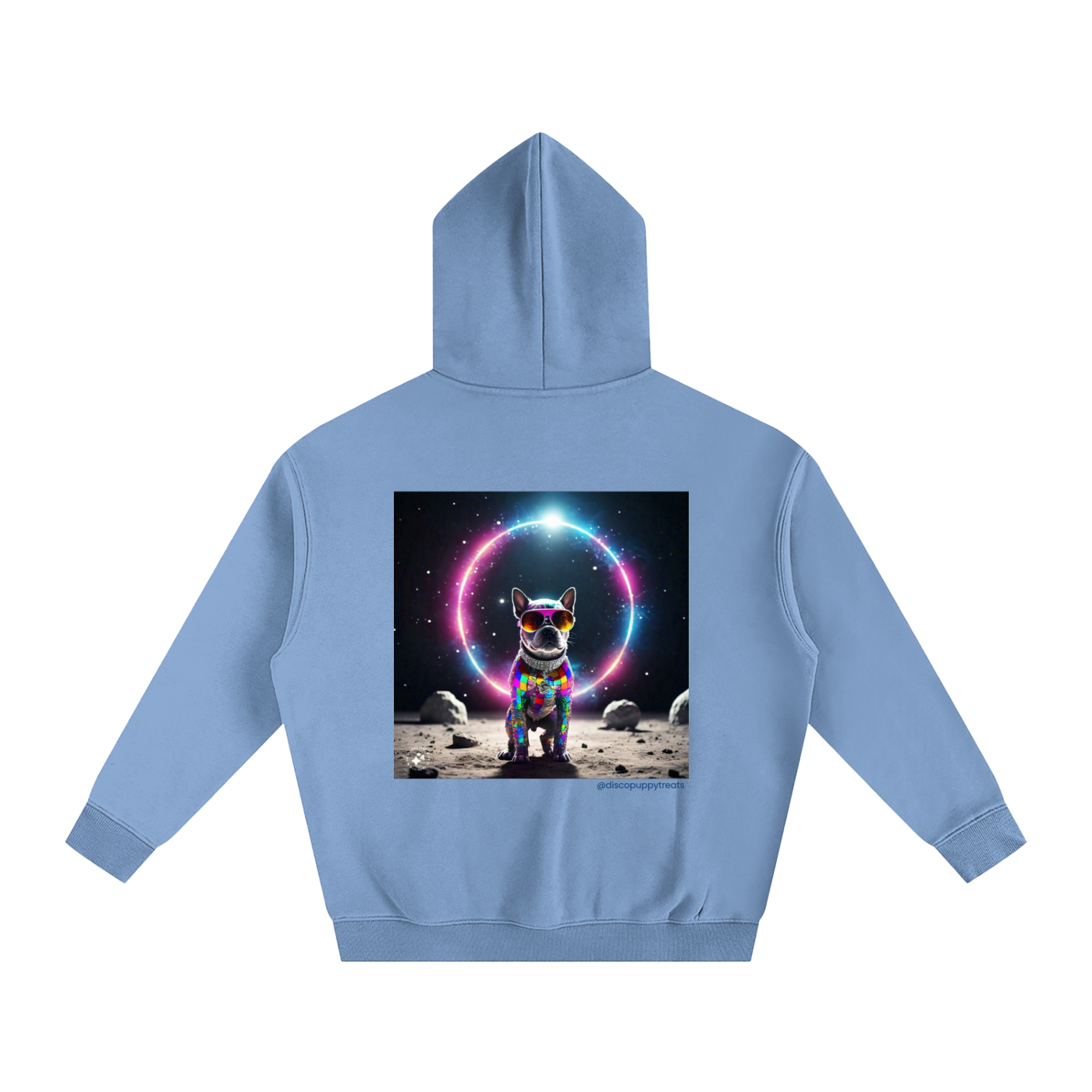 Disco Frenchie Moon Patrol Fleeced Hoodie