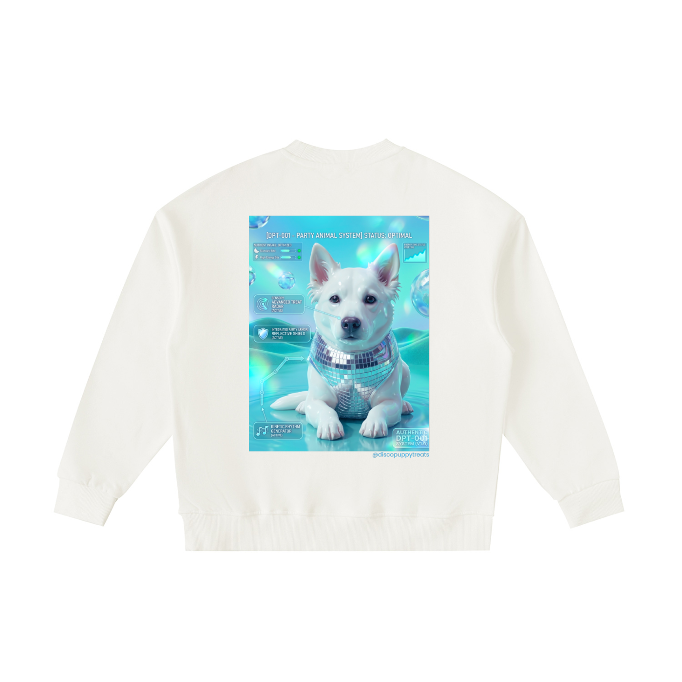 Disco Puppy Treats Frutiger Aero Kids' Sweatshirt