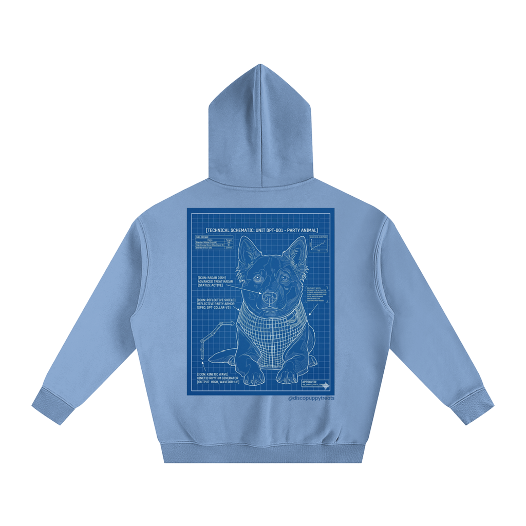 Disco Puppy Treats Blueprint Hoodie
