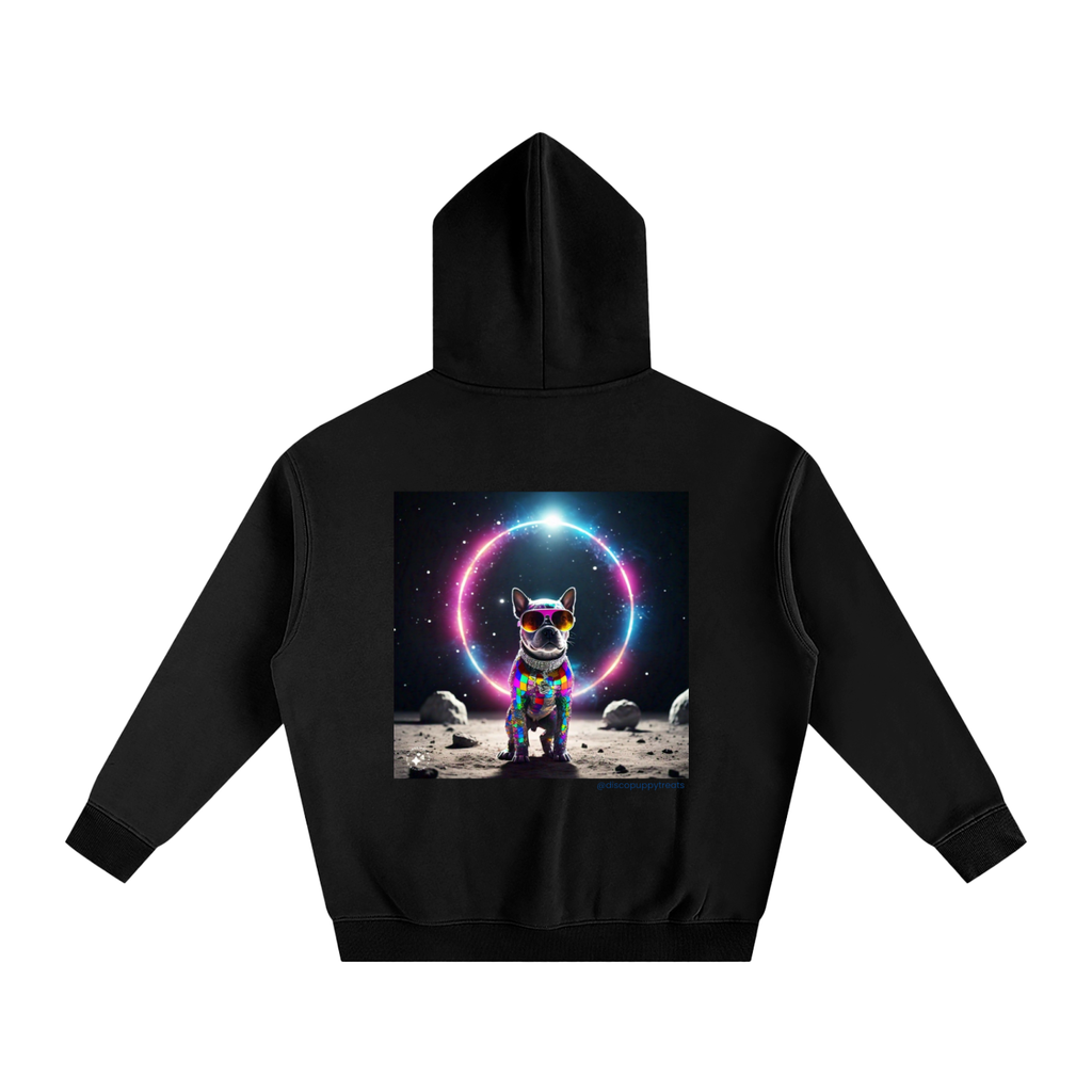 Disco Frenchie Moon Patrol Fleeced Hoodie