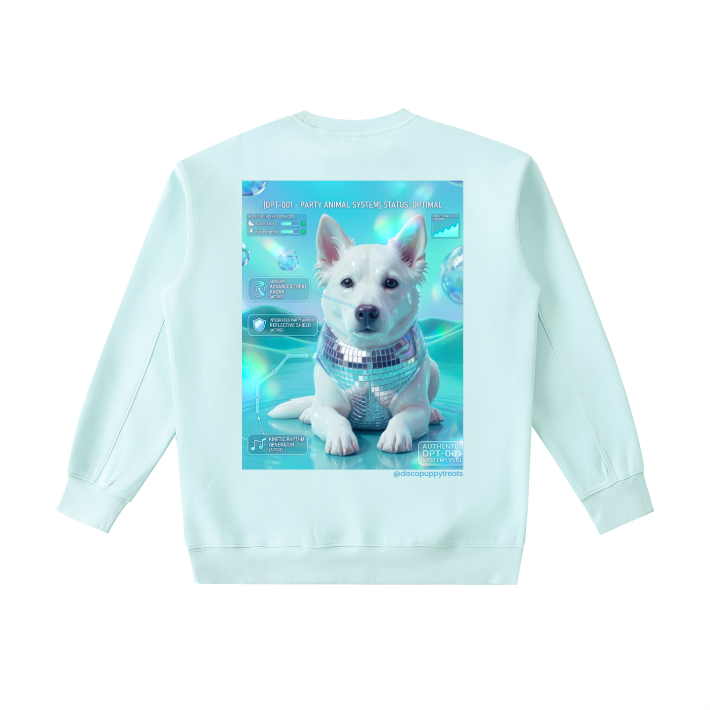 Disco Puppy Treats Aero Heavyweight Crewneck Sweatshirt