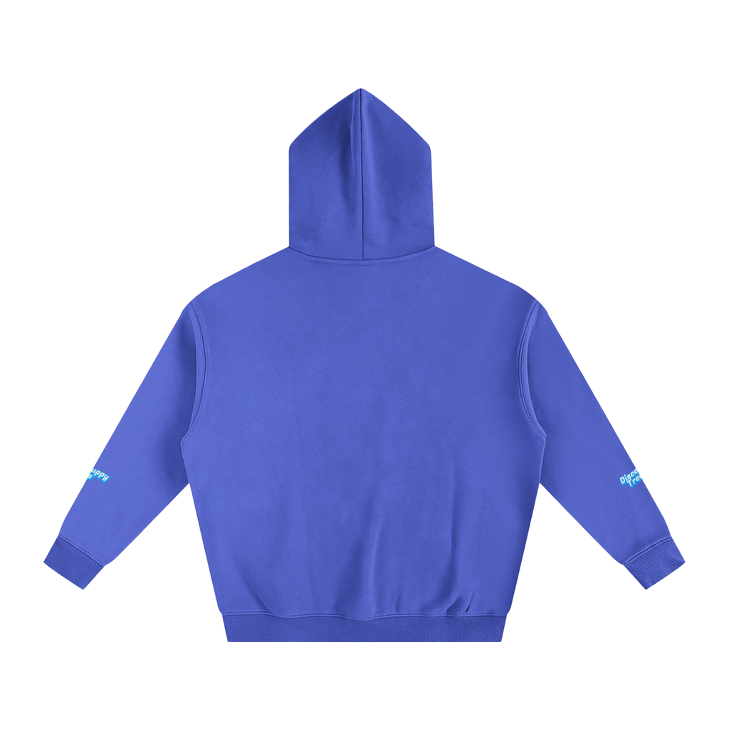 Disco Frenchie Fluro Fleeced Hoodie