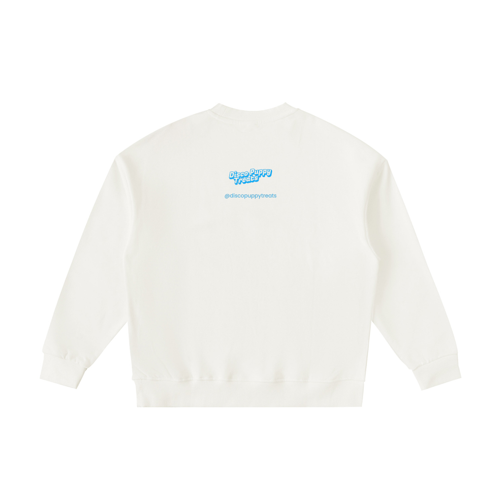 Disco Frenchie Fluro Kids' Crewneck Sweatshirt