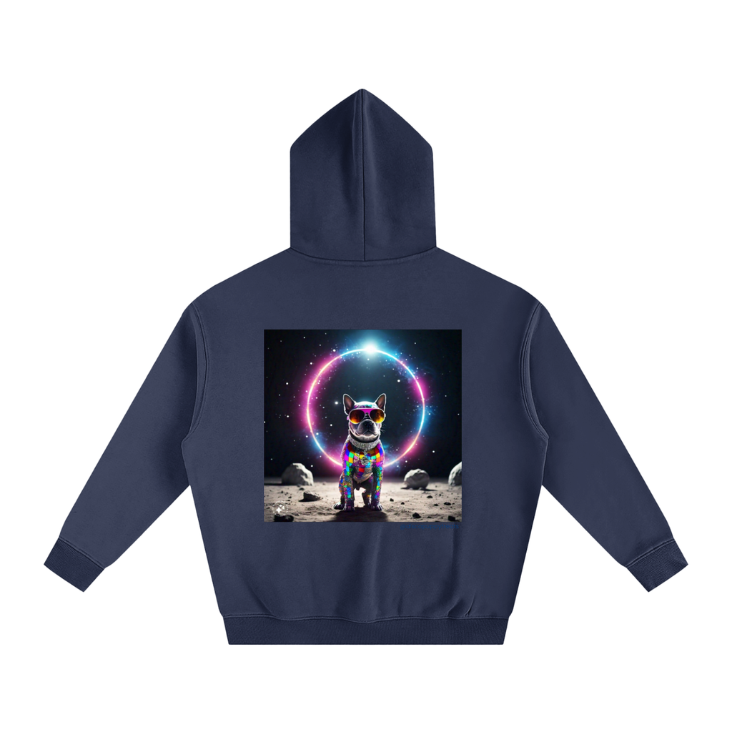 Disco Frenchie Moon Patrol Fleeced Hoodie