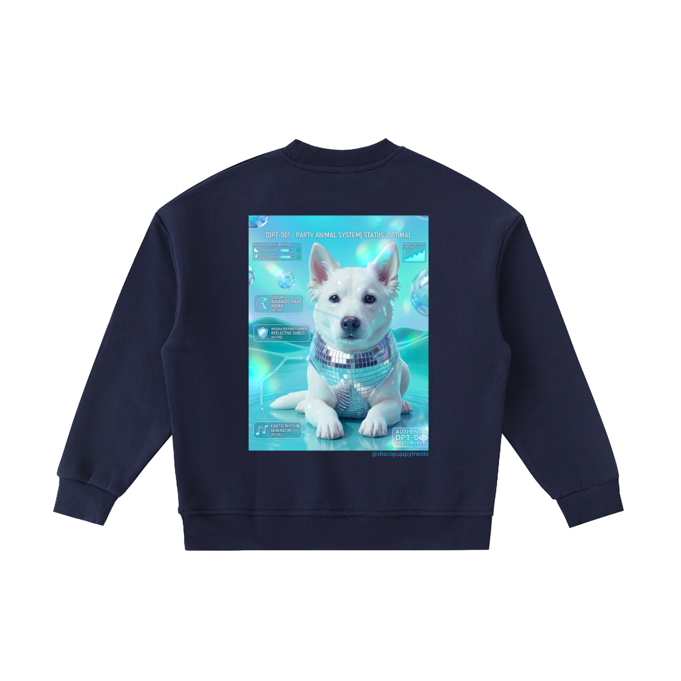 Disco Puppy Treats Frutiger Aero Kids' Sweatshirt