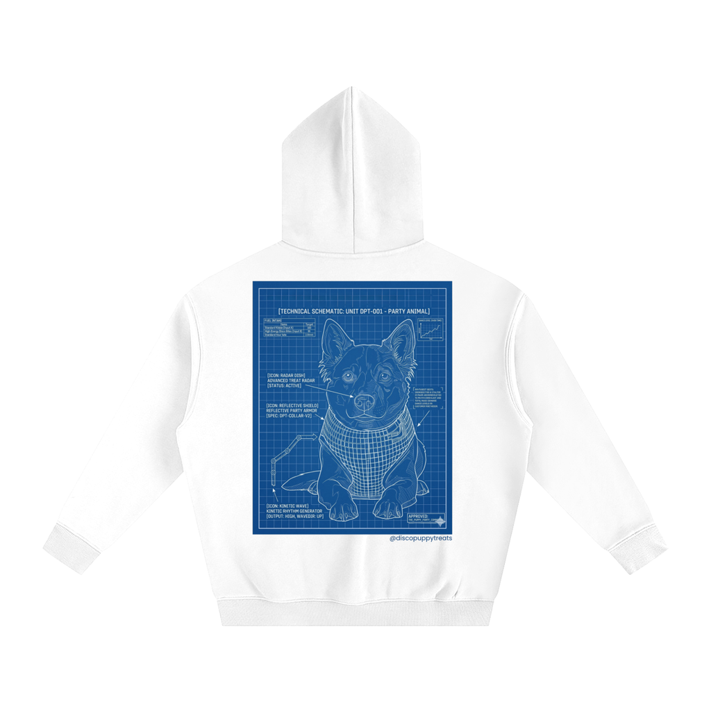 Disco Puppy Treats Blueprint Hoodie